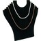 6 Tier Black Flocked Cardboard Necklace Chain Display Bust Easel